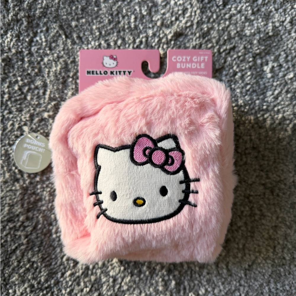 Hello Kitty Pink Furry Pouch